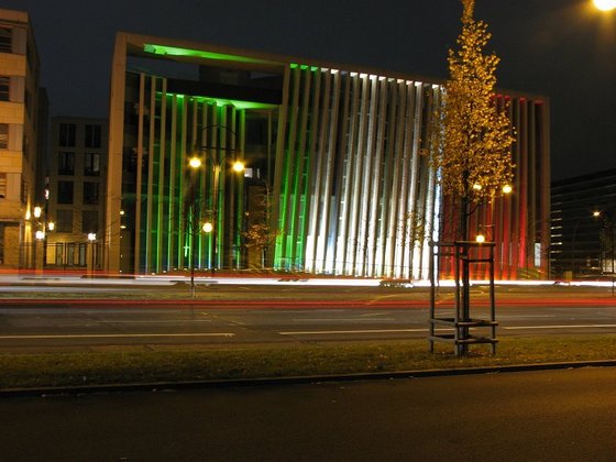 Mexikanische Botschaft an der Klingelhöferstraße in den Nationalfarben