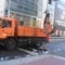 Müllwagen bei der Straßenreinigung