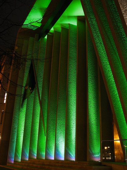 Nahansicht der Architektur der Mexikanischen Botschaft