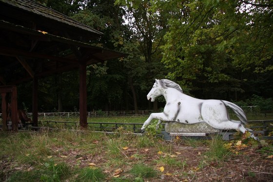 Pferd eines Fahrgeschäfts