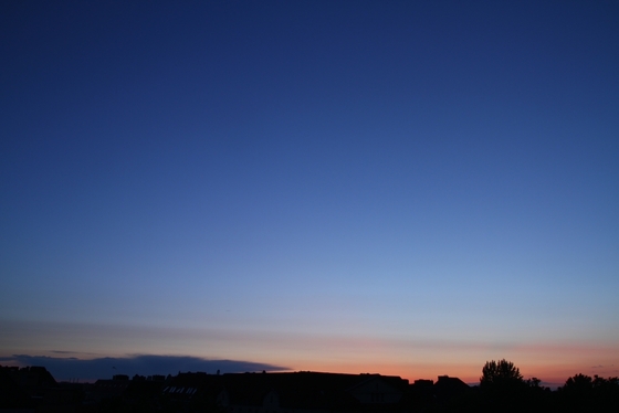 Himmel kurz nach Sonnenuntergang