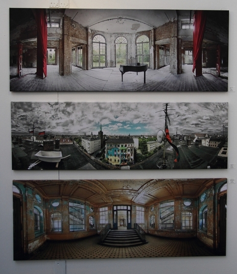 drei Panorama-Fotografien