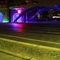 beleuchtete Oberbaumbrücke bei Nacht